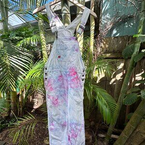 Dickies Upcycled Tie Dye Overalls XS